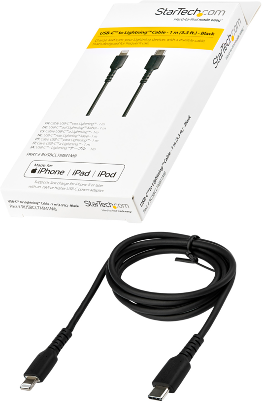 StarTech USB Type-C - Lightning Cable 1m