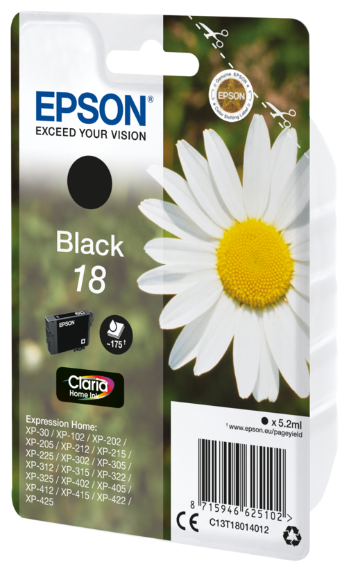 Epson 18 Claria Home Tinte schwarz