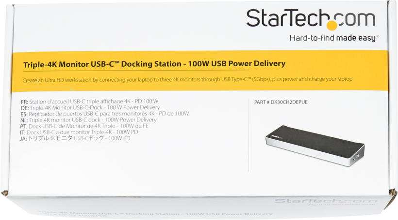 Sta accueil StarTech USB-C 3.0-HDMI+2xDP