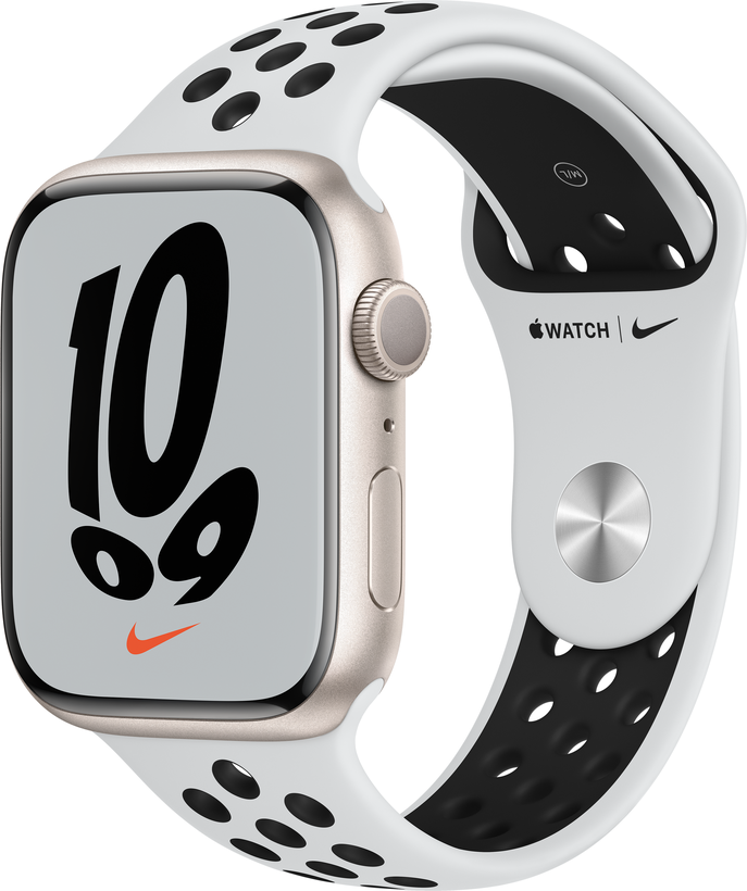 Buy Apple Watch Nike S7 GPS 45 Alu Starlight (MKNA3NF/A)