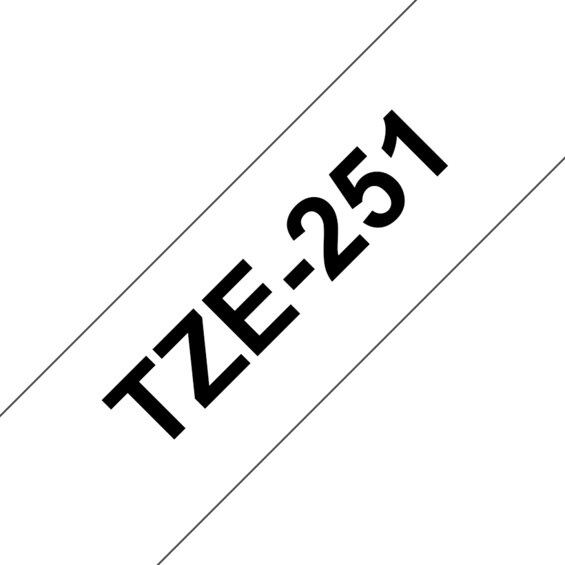 Brother TZe-251 24mmx8m Schriftband weiß