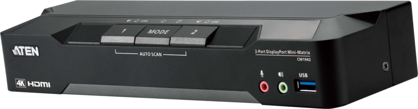 Switch KVM DP dual head 2 porte ATEN
