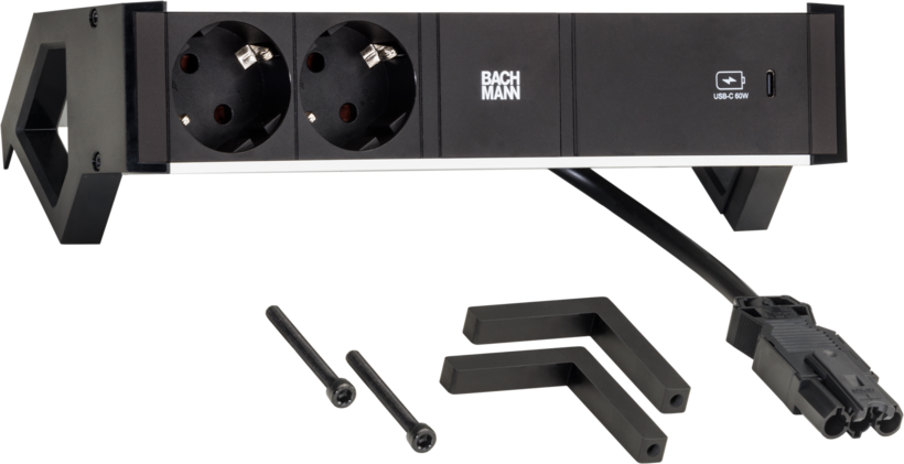 Power Strip 2-way + USB