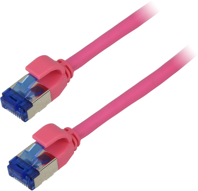 Patch Cable RJ45 S/FTP Cat6a 15m Magenta