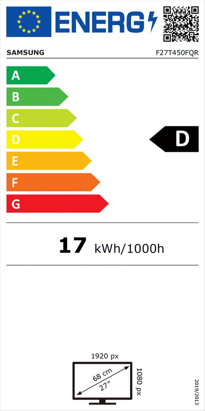 Écran Samsung F27T450FQR