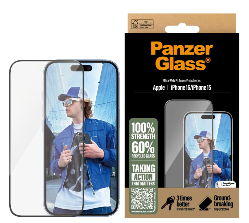 Cristal protect. PanzerGlass iP16/15 UWF