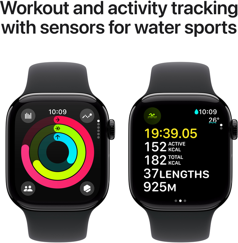 Apple Watch S10 GPS 42mm Alu noir