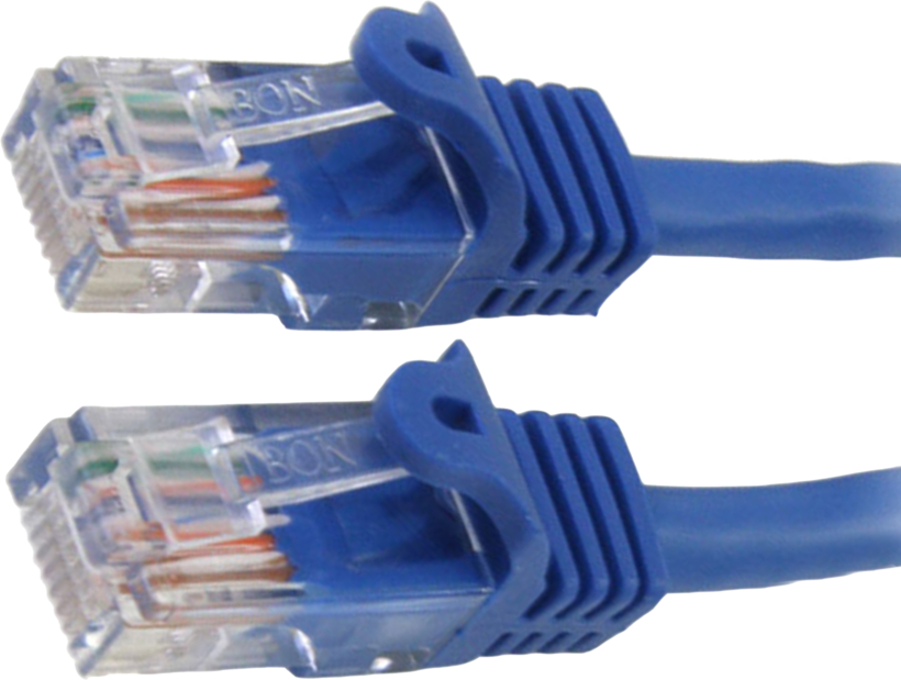 Patch kabel RJ45 U/UTP Cat5e 3m modrý