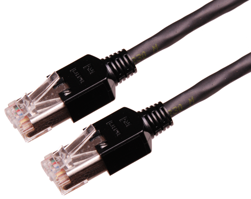 Patch Cable RJ45 S/UTP Cat5e 1m Black