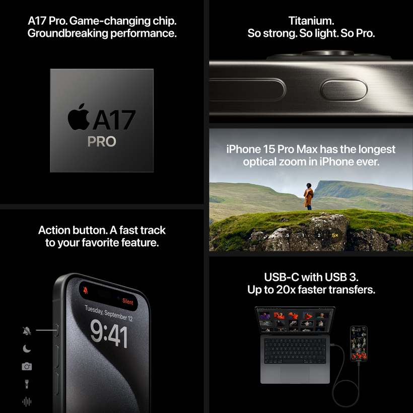 Apple iPhone 15 Pro Max 1 TB weiß