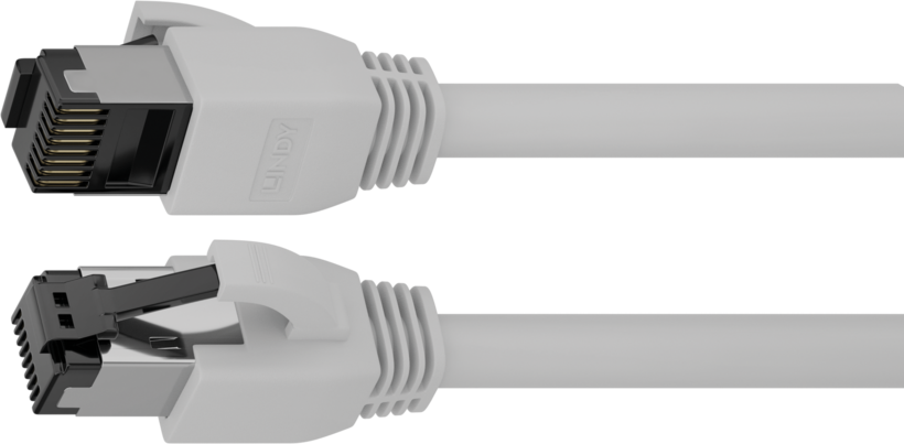 Patch Cable RJ45 S/FTP Cat8.1 0.3m Grey