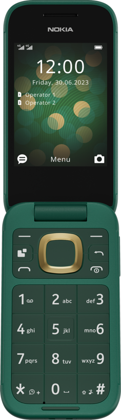 Nokia 2660 Flip Phone Green