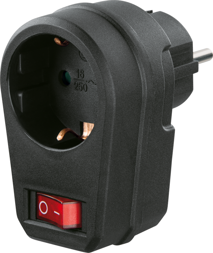 Socket Adapter 1-way w/ Switch