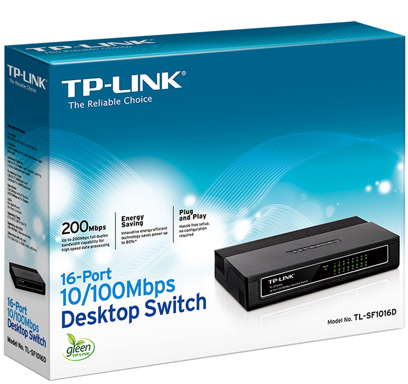 Switch escritorio TP-LINK TL-SF1016D 16P
