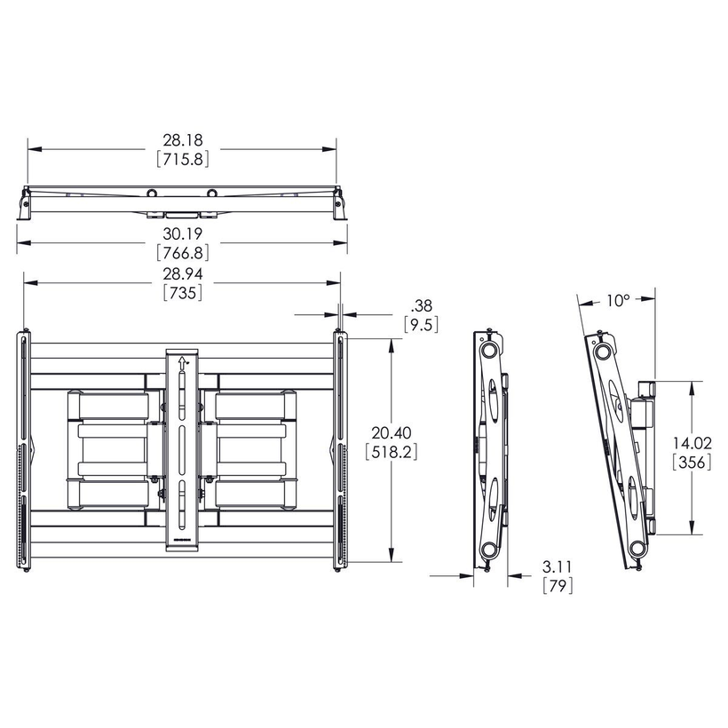 Vogel's PFW 6851 Wandhalterung
