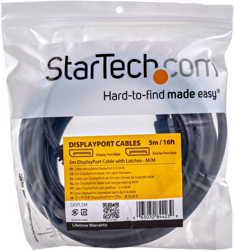 Kabel StarTech DisplayPort 5 m