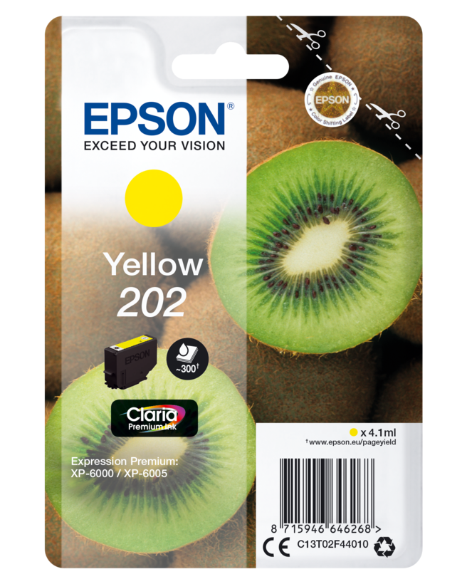 Tinteiro Epson 202 Claria amarelo