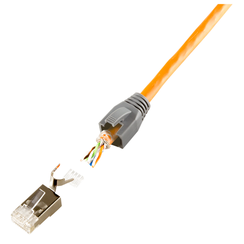 Male RJ45 Cat6a STP 50-pack