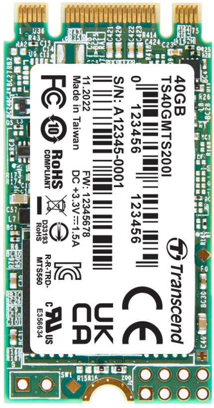 Transcend MTS200I SATA M.2 40 GB SSD