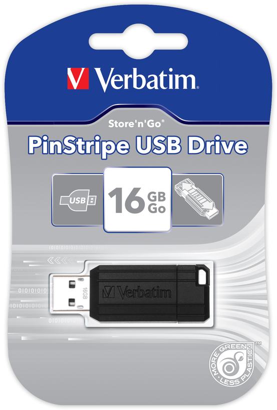 Chiave USB 16 GB Verbatim Pin Stripe