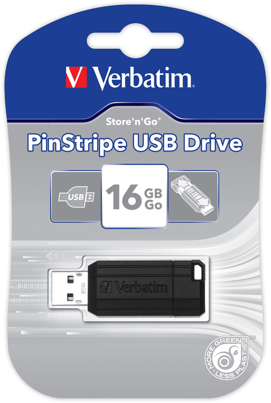 Verbatim Pin Stripe USB Stick 16GB