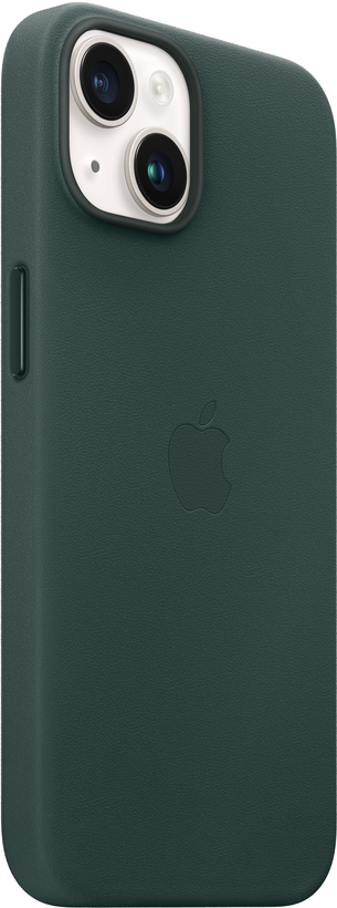 Coque cuir Apple iPhone 14, vert forêt