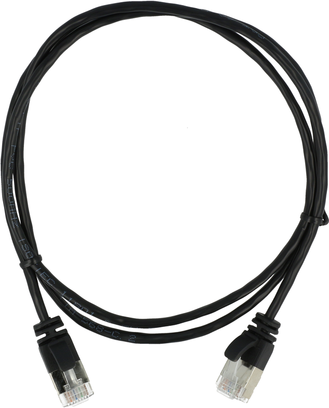Cable patch RJ45 U/FTP Cat.6a 5 m, negro