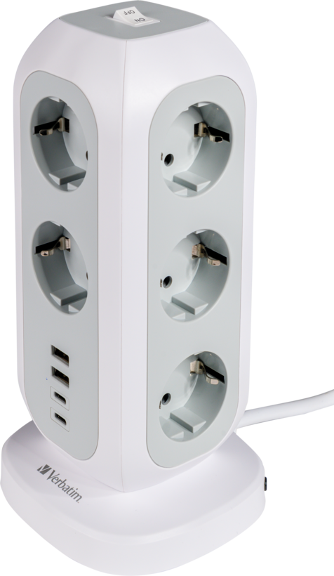 Power Tower 11x AC + 4x USB 2m