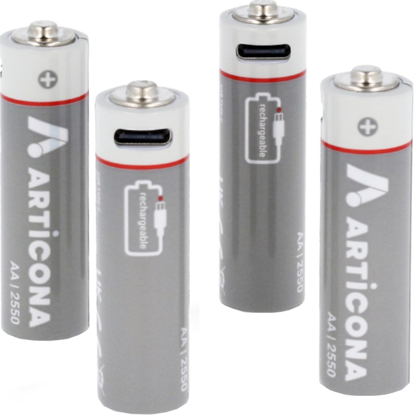 ARTICONA AA Battery USB Type-C 4 pcs