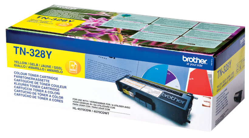 Toner Brother TN-328Y, jaune