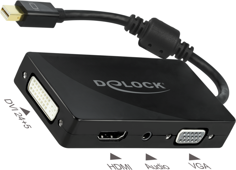 Delock Mini-DP - HDMI/DVI-D/VGA Adapter