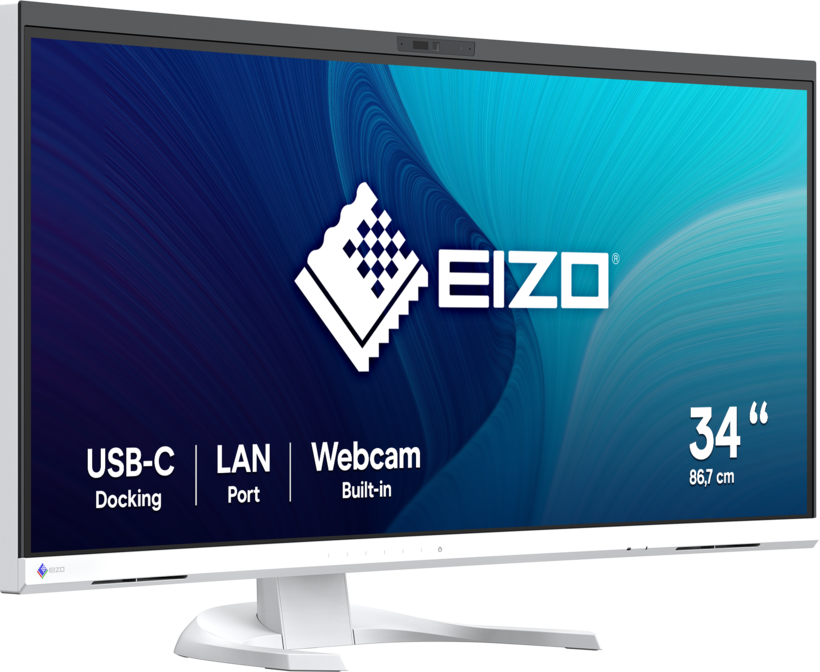 Écran incurvé EIZO EV3450XC, blanc
