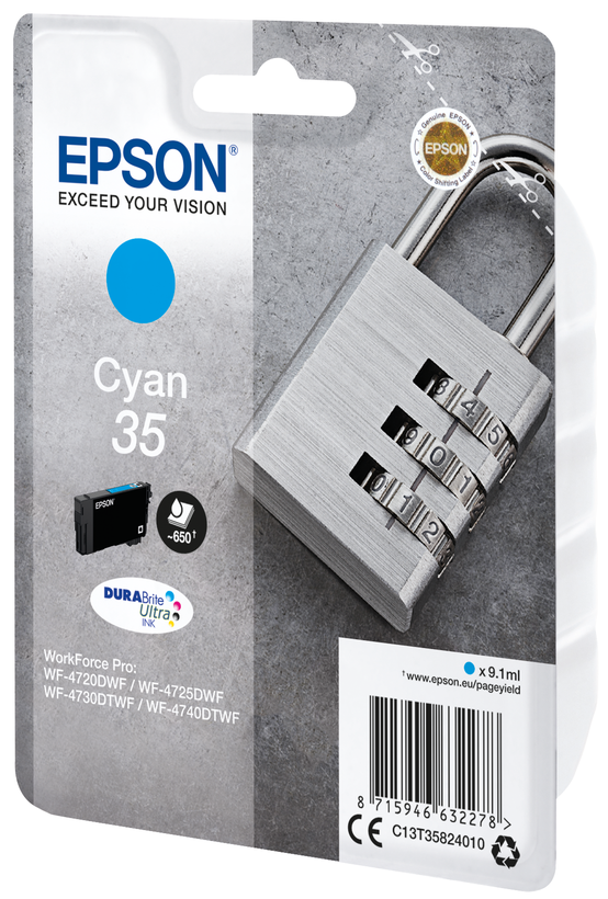 Epson 35 Ink Cyan