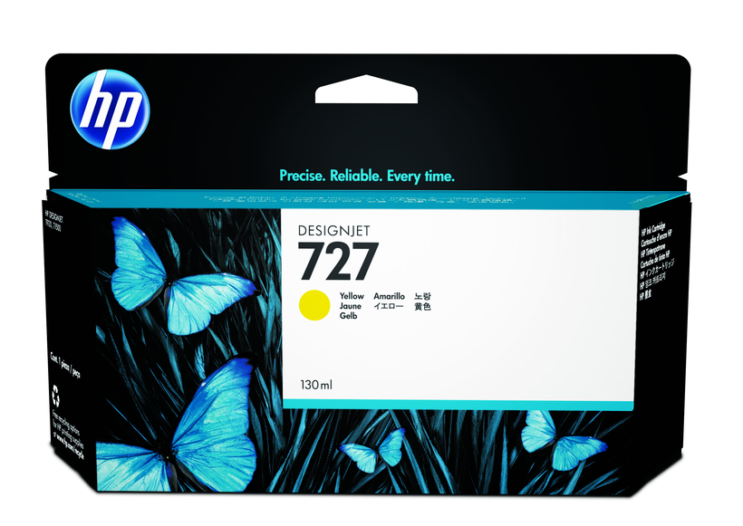 Tinteiro HP 727 130 ml amarelo