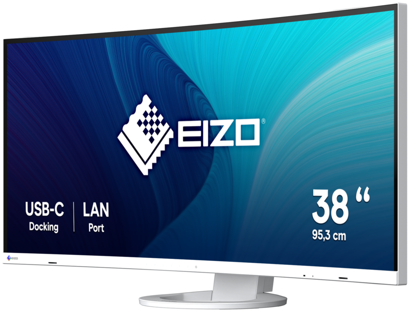 Écran incurvé EIZO EV3895, blanc