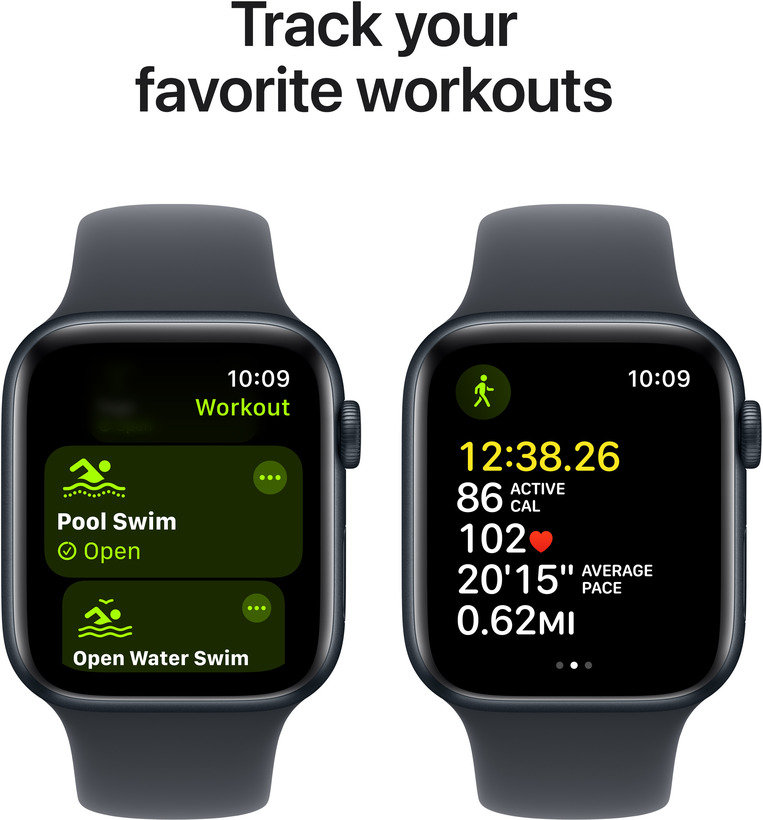 Apple Watch SE GPS 44 mm alum., czarny