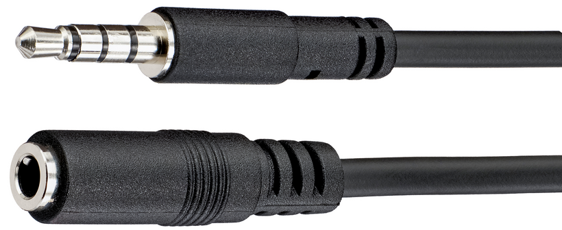 Kabel jack 3,5 mm 4-pol., m.-ż., 2 m