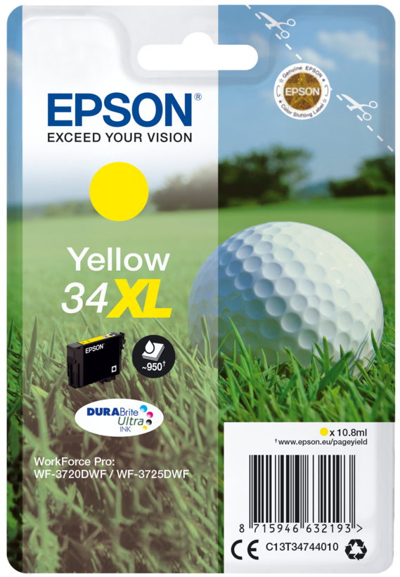 Tinta amarilla Epson 34XL
