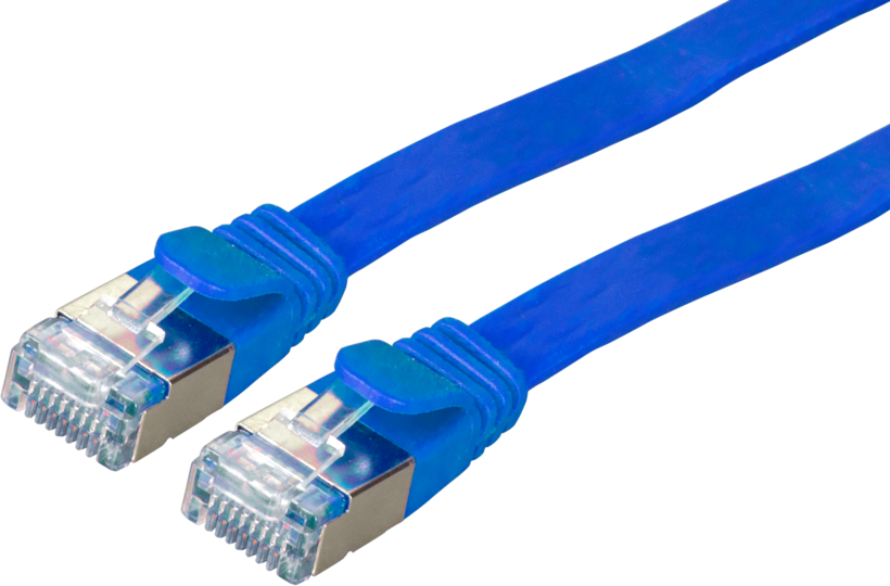 Câble patch plat RJ45 U/FTP Cat6a 0,25 m