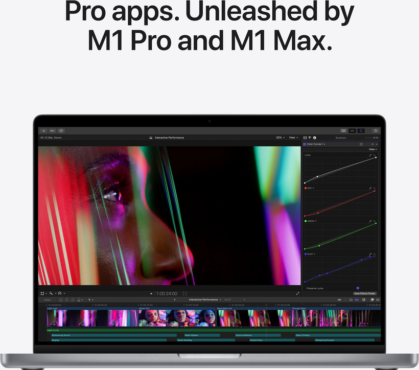 Apple MacBook Pro 16 M1Max 32/512GB grau