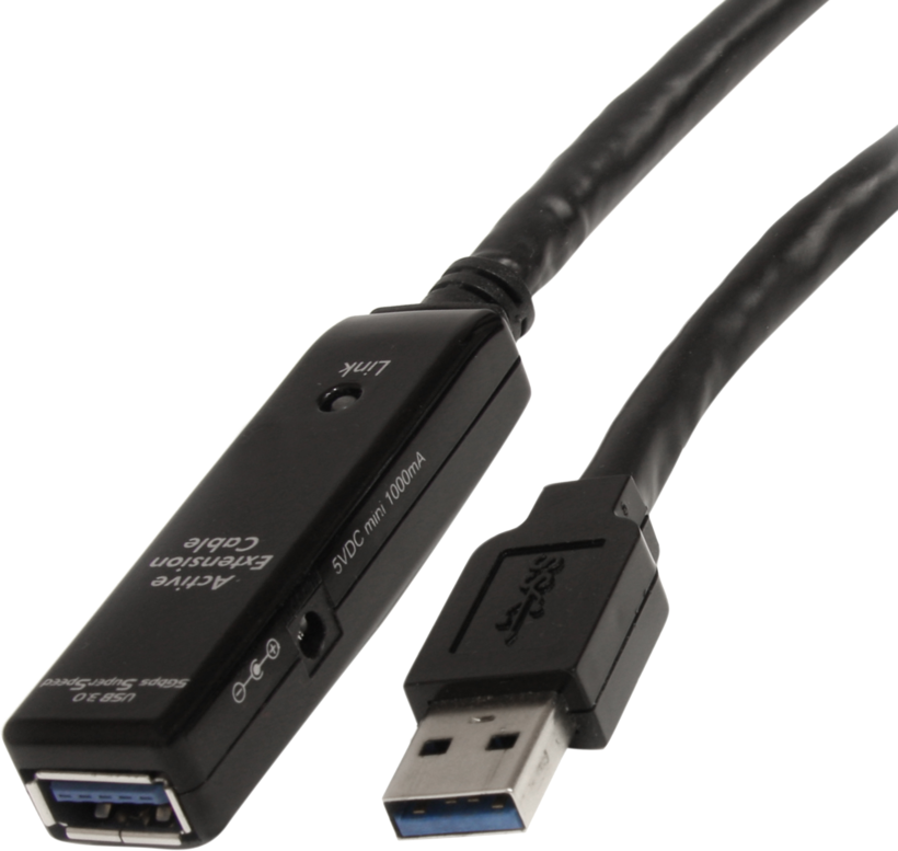 Rallonge active USB 3.0 A m. - A f. , 5m