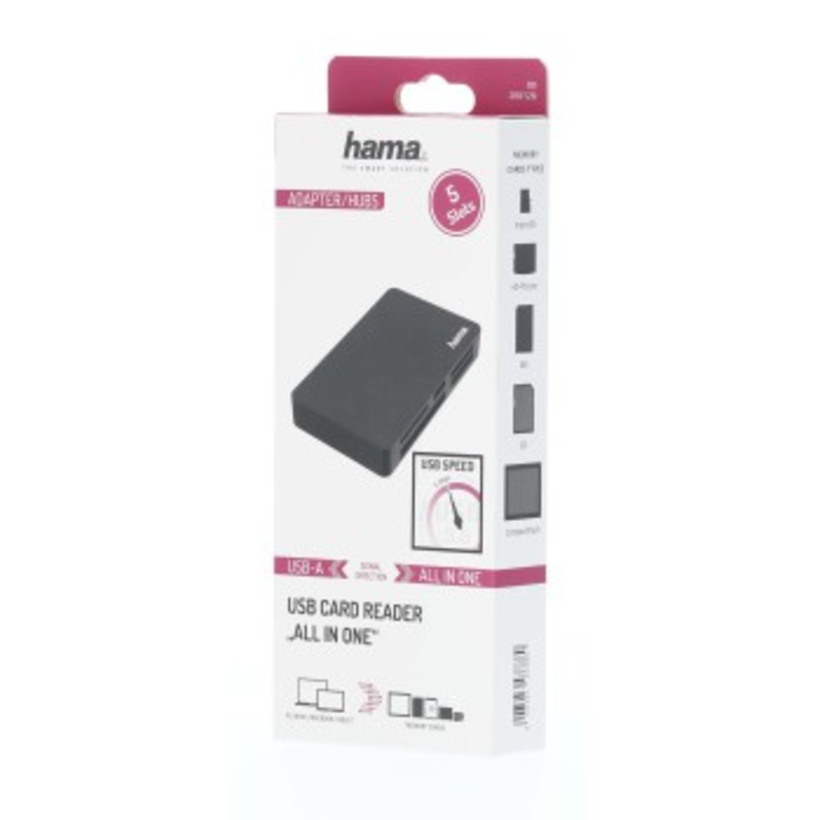Lecteur multi-cartes Hama USB 3.0 type A
