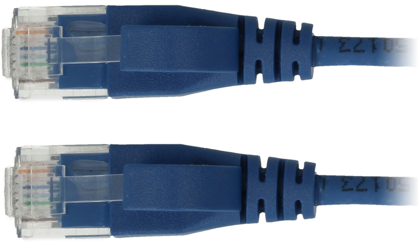 Câble patch RJ45 U/UTP Cat6a 10 m bleu