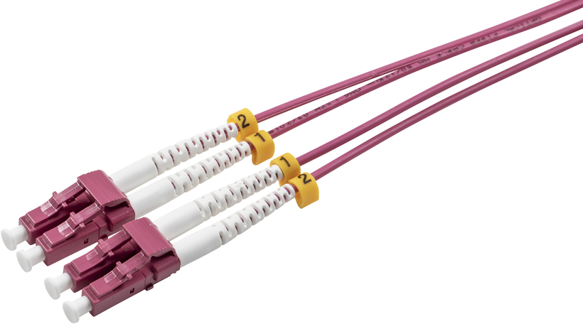 Optický patch kabel duplex LC-LC 5m 50µ