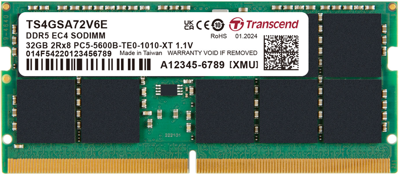 Transcend 32GB DDR5 5600MHz Memory