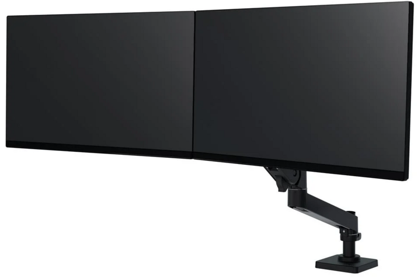 Ergotron LX Pro Direct Dual Desk Arm Bl