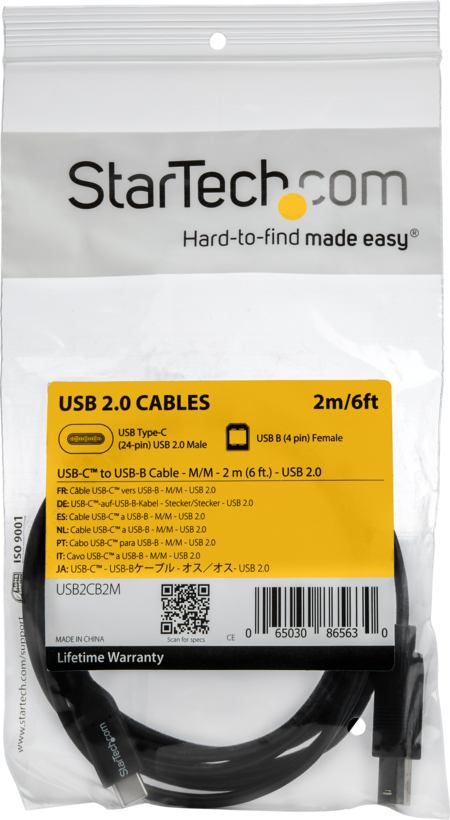 StarTech USB Type-C - B Cable 2m