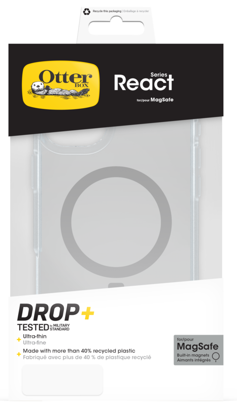 OtterBox React iPhone 16+ Case Clear