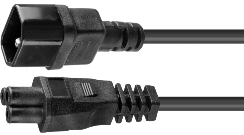 Power Cable C14/m - C5/f 5m Black