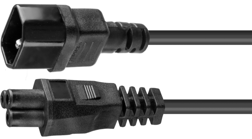Cable alim. C14 m. - C5 h. 5 m negro